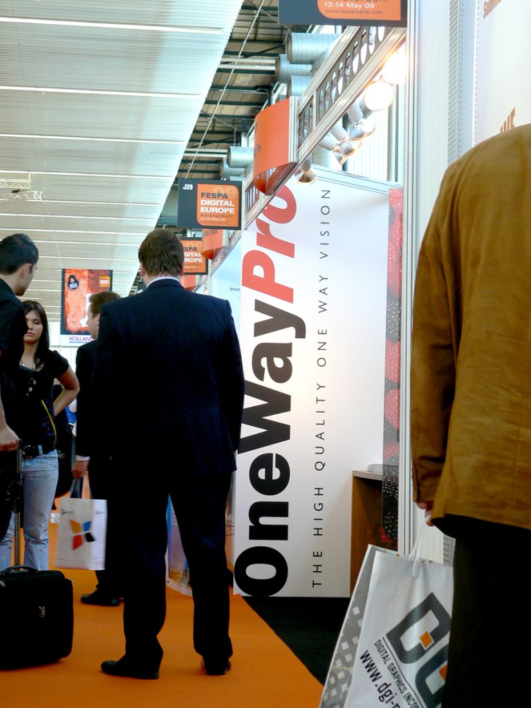 Fespa Digital Europe Amsterdam 2009 - OneWayPro booth