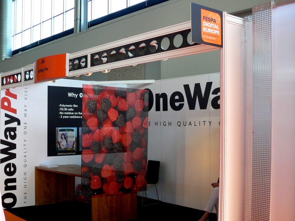 Fespa Digital Europe Amsterdam 2009 - OneWayPro booth